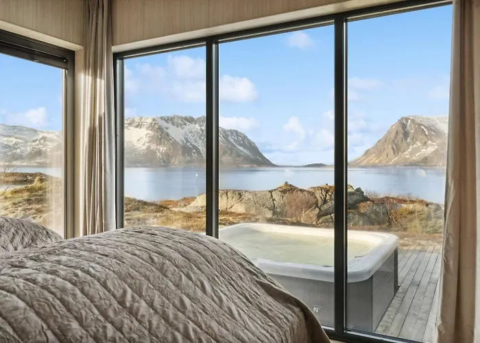 بيت للعطل Fjordview Arctic With Sauna And Jacuzzi *